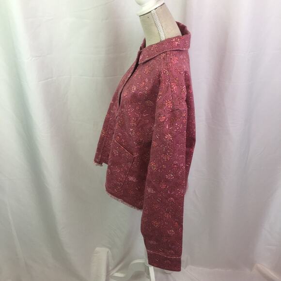 Isaac Mizrahi Live True Denim Fringe Hem Jacket S - Picture 10 of 13